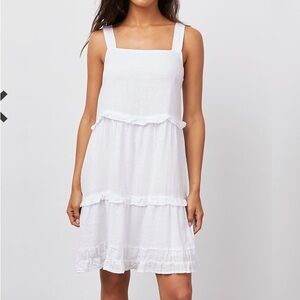 Rails White Tiered Ruffle Sundress